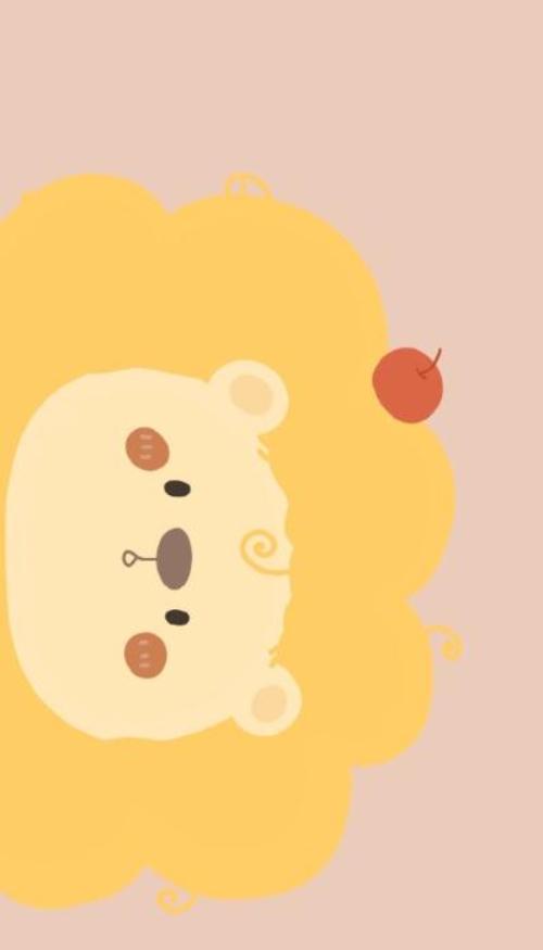 Hình nền chibi sư tử dễ thương 
