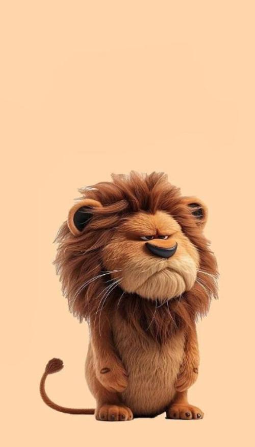 Hình nền sư tử 3D cho điện thoại 