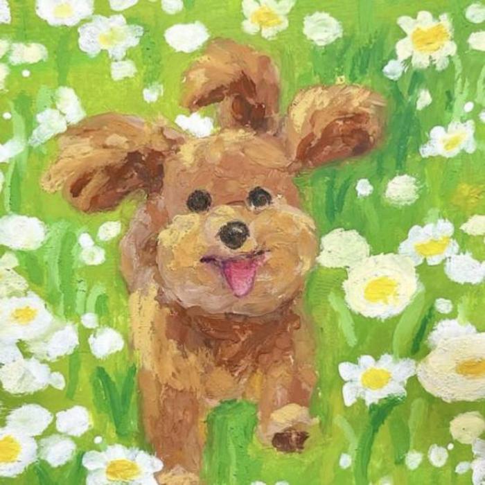 Hình vẽ con chó cute